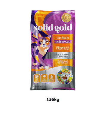 อาหารแมว Solid Gold เกรดโฮลิสติก สูตร Let's Stay In สำหรับแมวเลี้ยงในบ้าน 1.36 กก._0